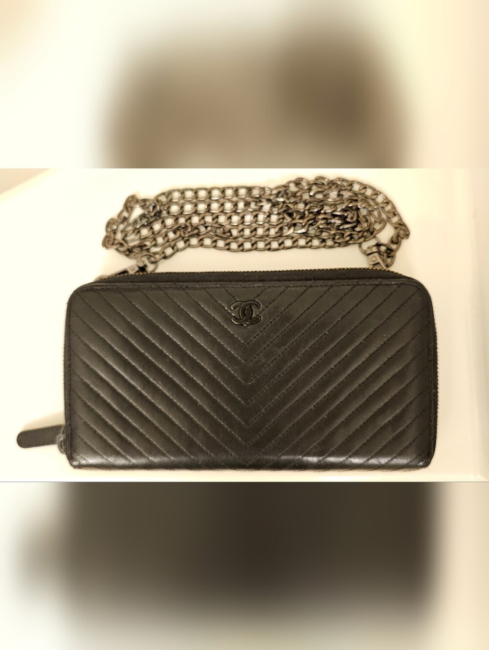 CHANEL Incognito Wallet with Unbranded Chain